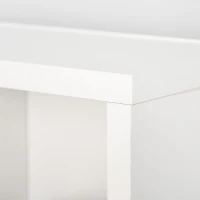 HOMCOM CD Storage Unit with Adjustable Shelves, 89 x 130.5 cm, White(m-7)