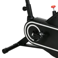 SPORTNOW Vélo d'appartement volant d'inertie silencieux écran LCD guidon et selle réglables support Ipad porte-gobelet intégrés(m-12)