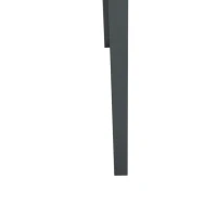 Outsunny Fioriera da Esterno Rialzata in Metallo con 3 Fori di Drenaggio, 100x30x80 cm, Grigio(m-8)