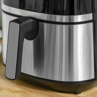 HOMCOM 4.5L Air Fryer, 8-in-1 Digital Air Fryer Oven with Rapid Air Circulation, Temp Control & Timer, Non-stick Basket, Oil-Free Cook, 1500W, Black(m-9)