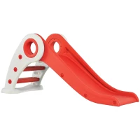 HOMCOM Toboggan Enfant Pliable pour Usage intérieur et extérieur 3 à 6 Ans 120 x 50 x 56 cm HDPE Rouge(m-12)
