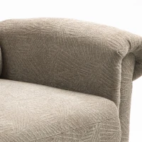 HOMCOM Velvet-Feel Electric Riser Recliner Chair - Khaki(m-12)