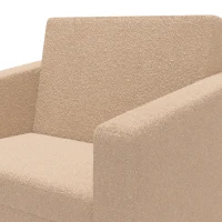 AIYAPLAY 2 in 1 Kids Armchair, Foldable Recliner for 1.5-3 Years Old, Khaki(m-7)