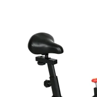 SPORTNOW Vélo d'appartement volant d'inertie silencieux écran LCD guidon et selle réglables support Ipad porte-gobelet intégrés(m-11)