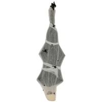 HOMCOM Halloween-Mumie, Halloween-Dekoration, Soundfunktion, mit Bewegungssensor und LED-Lichtern, 60 cm x 16 cm x 170 cm(m-12)