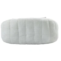 Cozy Oversized Bean Bag Sofa with 2 Matching Pillows, Soft 2-Seat Sectional Couch for Living Room and Bedroom, 145L x 95W x 63H cm, Beige(m-15)