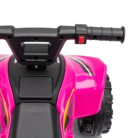 AIYAPLAY Quad Électrique Enfants 6 V, Voiture Électrique Enfants, Batterie au Lithium, Vitesse Max. 2 Km/H, 18 à 48 Mois, Rose(m-11)