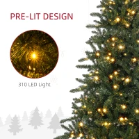 HOMCOM 6ft White Light Artificial Christmas Tree(m-5)