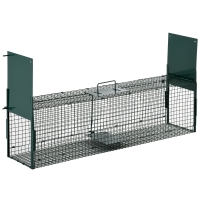 PawHut Piège Petits Animaux Métal Vert 100x25x28cm