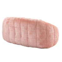 Cozy Oversized Bean Bag Sofa with 2 Matching Pillows, Soft 2-Seat Sectional Couch for Living Room and Bedroom, 145L x 95W x 63H cm, Pink(m-13)