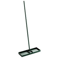 Outsunny Lawn Levelling Rake, 76 x 26 cm Lawn Leveller Lute with 169 cm Handle for Grass Soil Sand Yard Golf Course