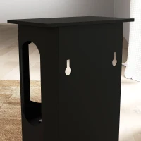 HOMCOM Cheminée à l'éthanol sur pieds réservoir 1,2L environ 3h de durée de combustion couverture 20-25 m² 43 x 25 x 68 cm noir(m-9)