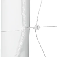SPORTNOW Fußballtor, robustes Netz, Kunststoff-Rahmen, Heringe, 300L x 120B x 200H cm, Weiß(m-8)