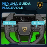 AIYAPLAY Macchina Elettrica per Bambini con Luci LED, Clacson e Telecomando, in Plastica e Acciaio, 105x60x40 cm, Verde(m-7)