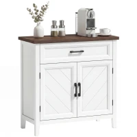 HOMCOM Comodă Mică Dulap Sertar Compact, MDF, 76 x 35 x 80 cm, Alb(m-11)