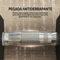 HOMCOM Conjunto de 2 Halteres Hexagonais 12,5 kg (25 kg Total) Ferro Fundido Revestidos em Borracha com Pega Anti-Deslizante  Preto e Prateado(m-5)