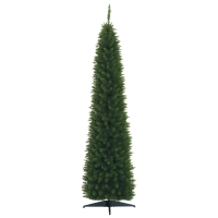 HOMCOM Albero di Natale 60cm x 60cm x 210cm Verde