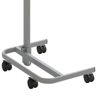HOMCOM Mesa Auxiliar de Altura Regulable con 4 Ruedas en Madera y Metal 60x40x72-93,5 cm Roble(m-9)