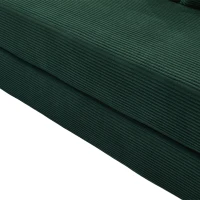 Cozy Compressible Folding Sofa with Detachable Metal Frame, Soft Modular Sectional Couch for Small Apartment, 110L x 33W x 33H cm, Emerald(m-12)