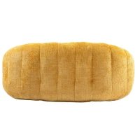 Cozy Oversized Bean Bag Sofa with 2 Matching Pillows, Soft 2-Seat Sectional Couch for Living Room and Bedroom, 145L x 95W x 63H cm, Yellow(m-15)