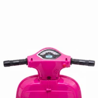 HOMCOM Vespa Licensed 6V Kids Electric Motorbike Ride On Motorcycle  Battery Powered for 18-36 Months with Horn, Pink(m-10)