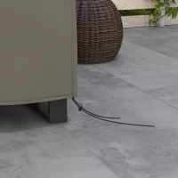 Outsunny Large Square Patio Garden Furniture Set Cover 600D Oxford Waterproof, 230 x 230 x 70cm, Grey(m-7)