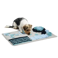 PawHut Hundedecke, komfortabel, dekorative Elemente, 74x50x5cm, Mehrfarbig(m-12)