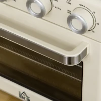 HOMCOM 20L 90-230℃ Mini Electric Oven - Cream(m-11)
