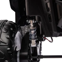 HOMCOM Voiture électrique 4x4 pour enfants de 3 à 8 ans Mercedes-Benz Unimog avec télécommande roues suspendues klaxons blanc(m-9)