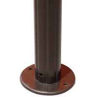Outsunny Gazebo da Giardino 4x3m con Doppio Tetto e Tende Laterali, Arancione(m-8)