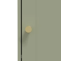 HOMCOM Tall Bathroom Cabinet with Arched Doors - Light Green(m-13)