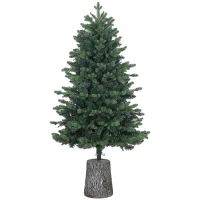 HOMCOM Brad de Crăciun artificial de 150 cm realist, cu 994 de ramuri și bază din rășină, verde(m-12)