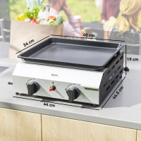 Outsunny Two Burner Portable Gas Grill(m-3)
