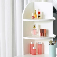 HOMCOM Postazione da Trucco, Tavolo per Toeletta in Legno Bianco, con Specchiera e Cassetto (108cm x 40cm x 142cm)(m-8)