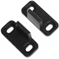 HOMCOM Kit pentru ușă glisantă din oțel carbon cu șine, opritoare și ghidaje, 200x40x0.6 cm, Negru(m-9)
