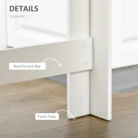 HOMCOM Bar Table, Dining Table with 4-Tier Storage Shelf for Breakfast Bar, Kitchen, Dining Room, Living Room, Grey(m-5)