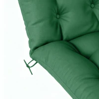 Outsunny Set of Two 190 x 56cm Sun Lounger Cushions - Green(m-13)