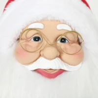 HOMCOM 4ft Life Size Singing Dancing Santa Claus, 120 cm Standing Musical Animated Santa with Stocking, Sack, Posable Arms, Handcrafted, Sound Touch Activated, Moving Christmas Figure Decor(m-10)
