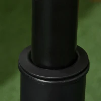 Outsunny 25 kg Parasol Base, Heavy Duty Concrete Patio Umbrella Stand with Adjustable Knob, 49 cm Round Garden Parasol Holder for 35 to 48 mm Poles, Black(m-6)