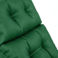 Outsunny Set of Two 190 x 56cm Sun Lounger Cushions - Green(m-10)