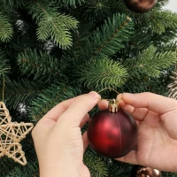 HOMCOM Artificial Christmas Tree, Hinged Xmas Tree with 3834 PE & PVC Branch Tips, 7ft, Green(m-13)