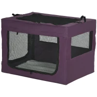 PawHut 80cm Pet Carrier, with Cushion, for Small and Medium Dogs - Purple(m-10)