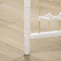 HOMCOM Paravan de Interior Pliabil cu 6 Panouri, 240 x 170 cm, Alb(m-9)