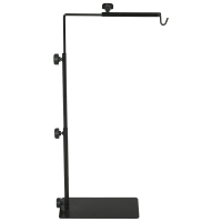 PawHut Wärmelampenständer für Terrarrien, höhenverstellbar, 40x15x95cm, Schwarz