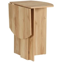 HOMCOM Tavolo da Pranzo Pieghevole Salvaspazio in Legno, 90x60x74cm, Quercia(m-10)