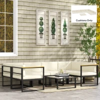 Outsunny 14-piece Dining Set Cushions - Cream(m-10)