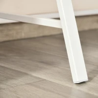 HOMCOM Bureau Informatique Table Ordinateur d'étude dim. 84L x 45l x 85H cm Style Simple en Bois chêne Clair Blanc(m-9)