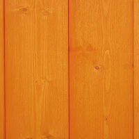 Outsunny Wooden Outdoor Storage Shed, Compact Utility Outdoor Tool Shed with Lockable Double Doors and Shelves, Orange(m-17)
