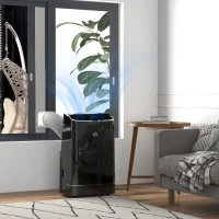 HOMCOM 14000 BTU Mobile Air Conditioner, 35m², Smart Home WiFi, with Dehumidifier, Fan, 24H Timer, Window Kit, Black(m-2)