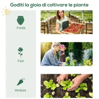 Outsunny Serra da Giardino con Ripiani in Metallo, Copertura in PE e Porta Avvolgibile 80x49x160cm, Verde(m-7)